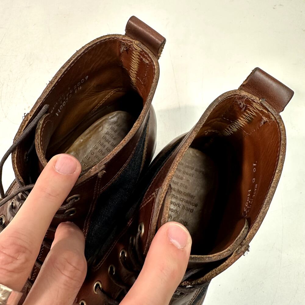 NEW HEELS Rancourt & Co. x Helm Sam Boot Ray-Ray Horween Cone Denim USA 10 D - Picture 11 of 12